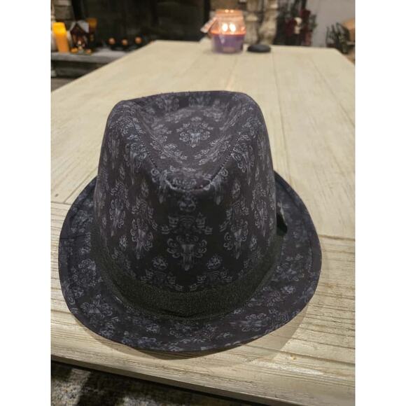 Disney Parks Haunted Mansion Fedora Hat Black Unisex 7 3/8 Casual - Picture 2 of 7